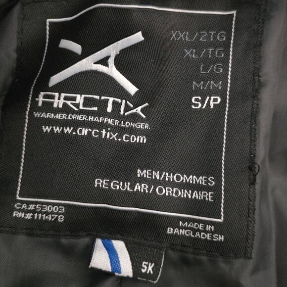 Arctix Essential 5K Men's Black Ankle Zip Snow Boarding Pants Small - Picture 3 of 4